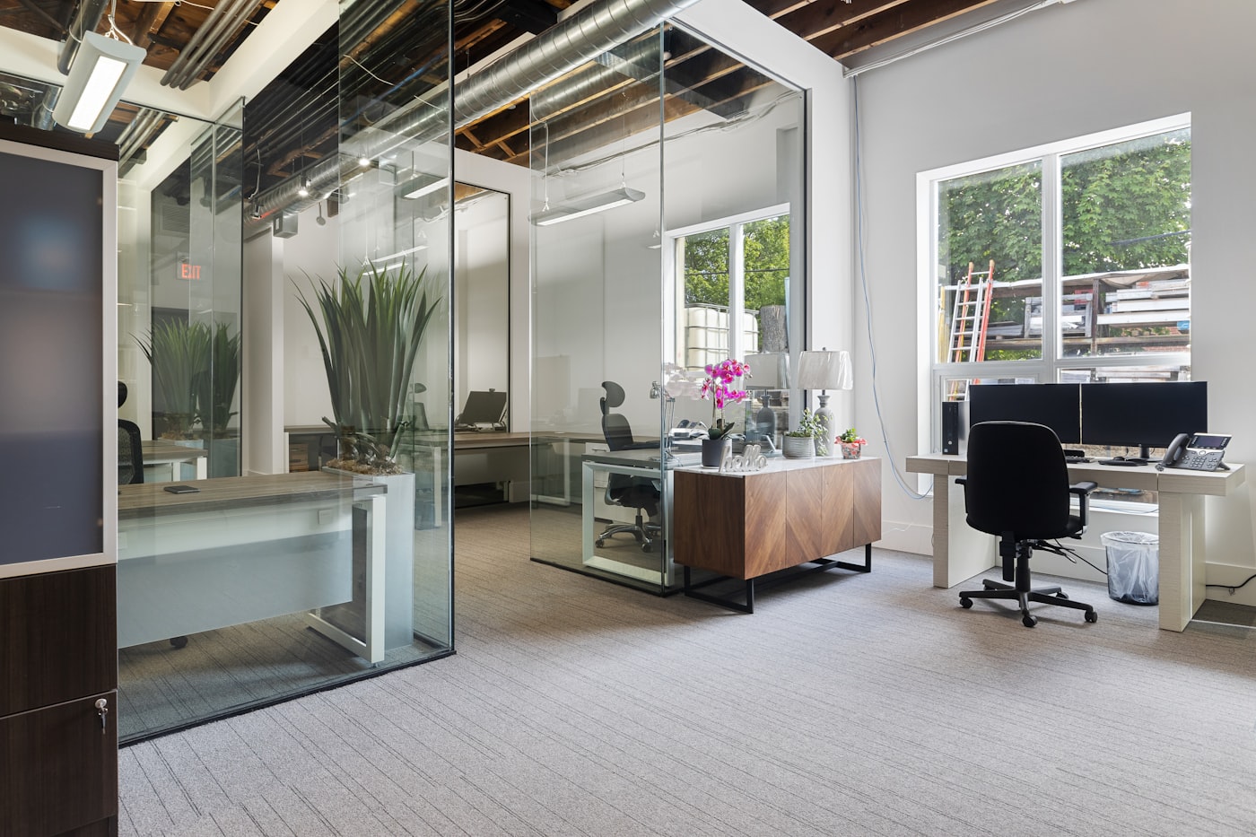 A clean, bright office cleaned by Citrus Pure Care